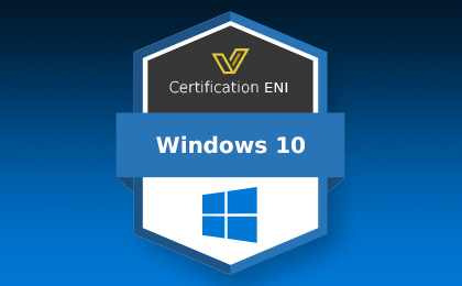 Certification bureautique ENI - Windows 10